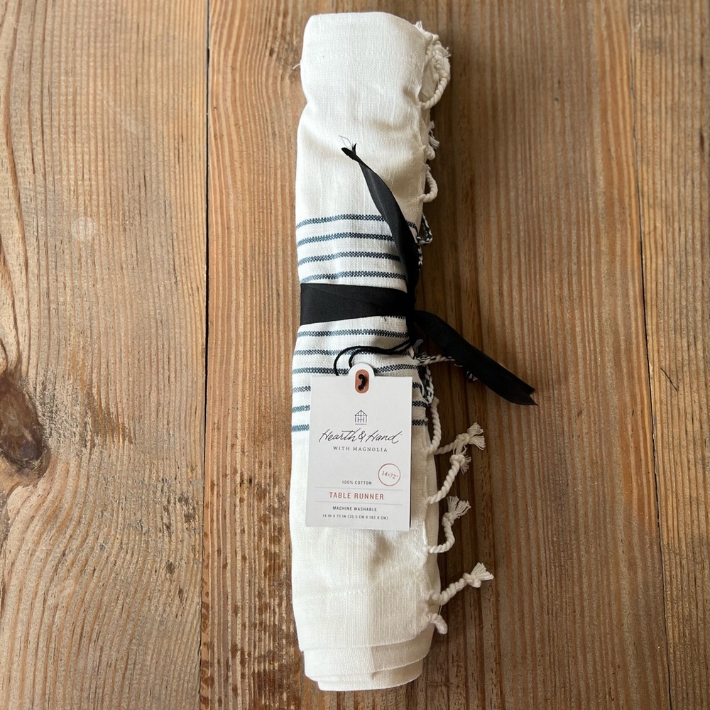 Hearth and Hand with Magnolia Table Runner Size 14x72”